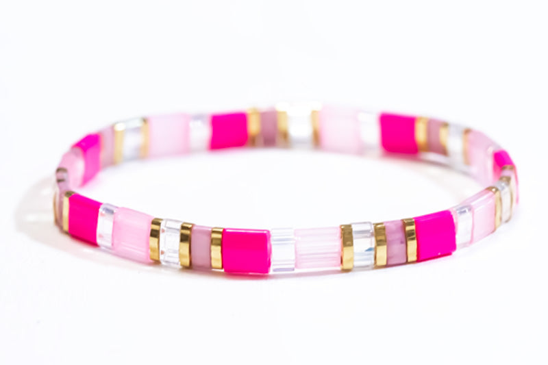 Bright Pink Tila Bracelet