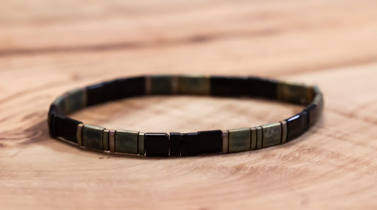 Black Patina Tila Bracelet