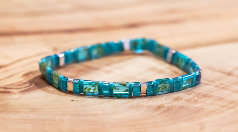 Bright Blue Tila Bracelet