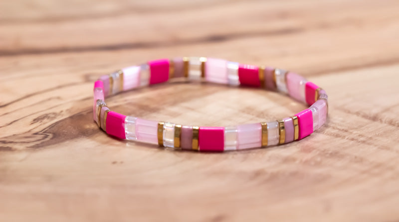 Bright Pink Tila Bracelet