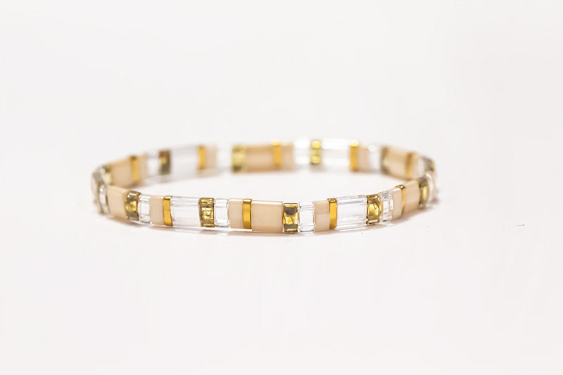 Coffee Cream Tila Bracelet