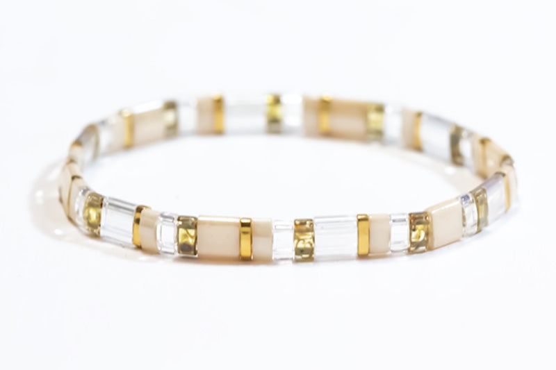 Coffee Cream Tila Bracelet