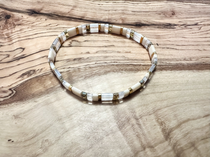 Coffee Cream Tila Bracelet