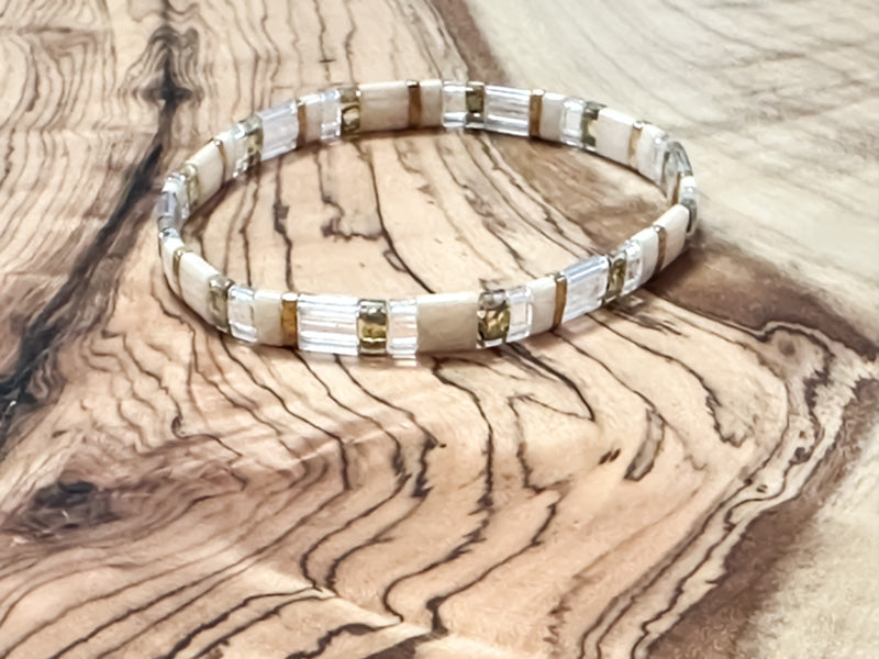 Coffee Cream Tila Bracelet