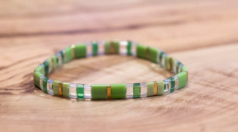 Grassy Tila Bracelet