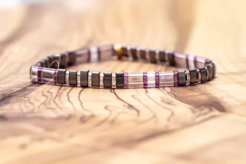 Lavender Silk Tila Bracelet