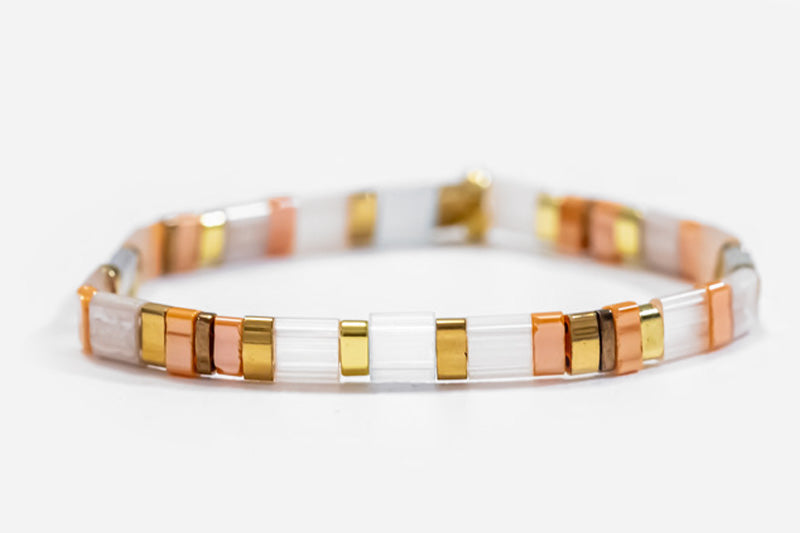 Peach Dreams Tila Bracelet