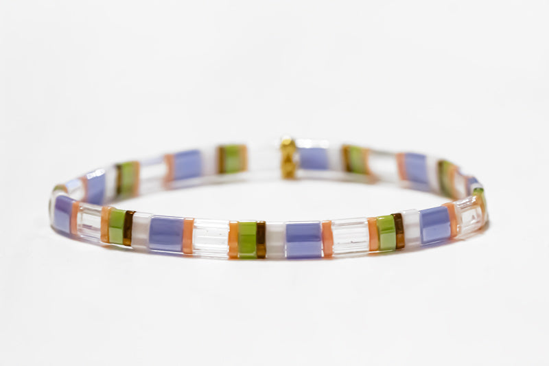 Periwinkle Olive Tila Bracelet