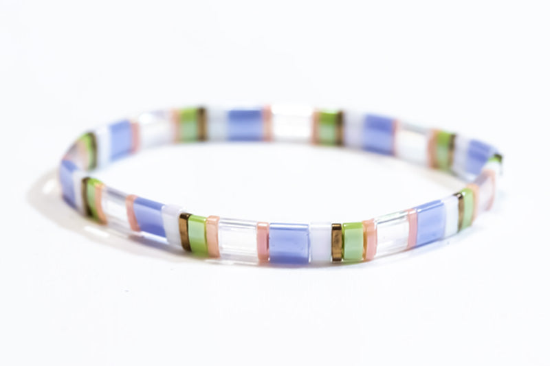 Periwinkle Olive Tila Bracelet