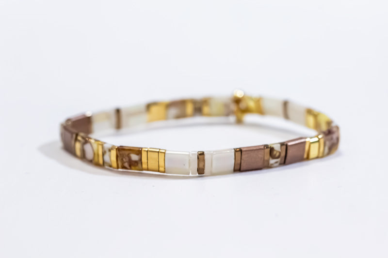 Root Beer Tila Bracelet