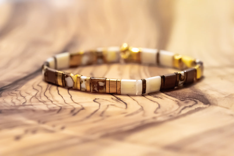 Root Beer Tila Bracelet