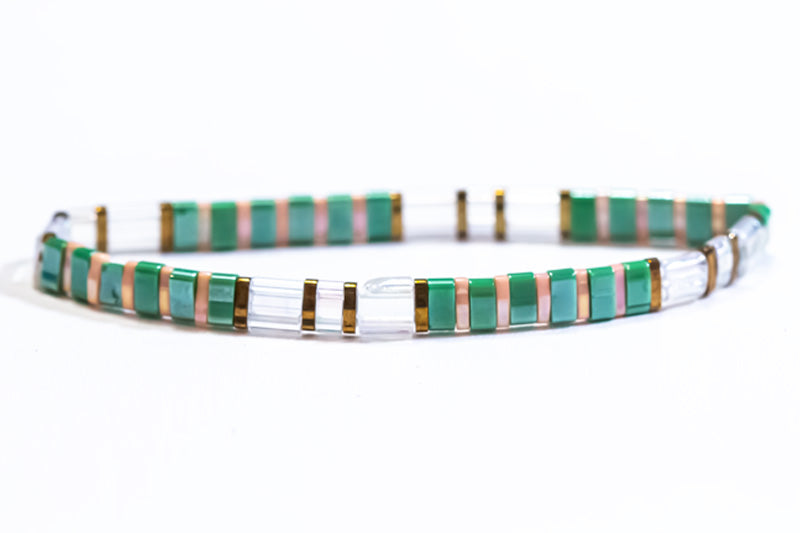 Sage Sand Tila Bracelet