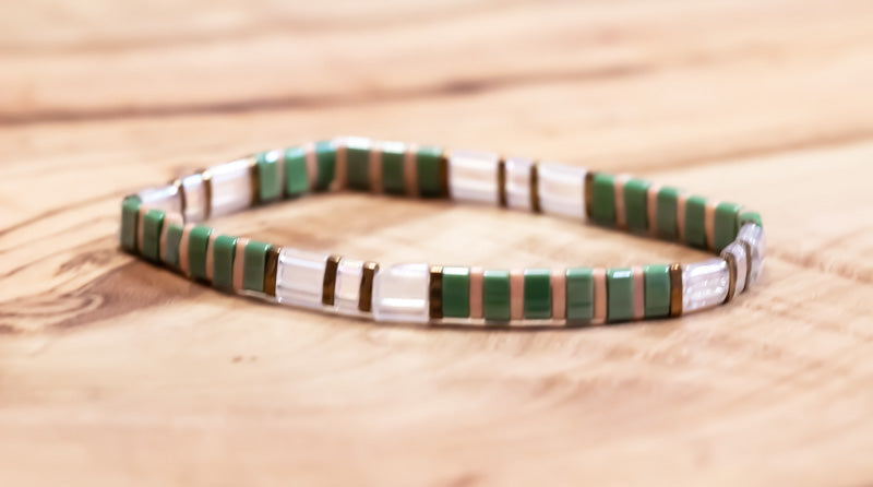 Sage Sand Tila Bracelet