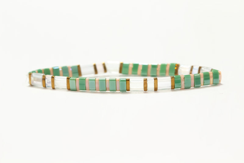 Sage Sand Tila Bracelet