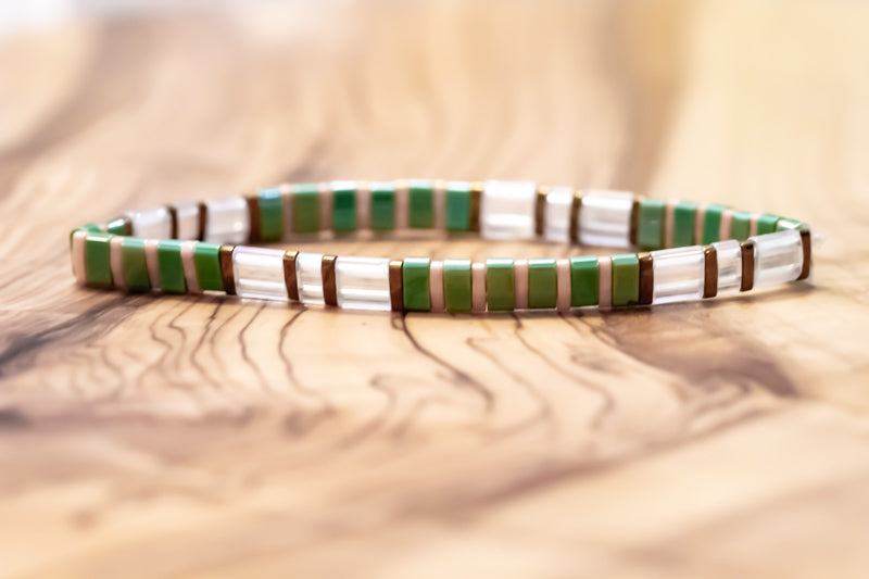 Sage Sand Tila Bracelet