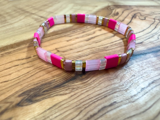 Soft Pink Tila Bracelet