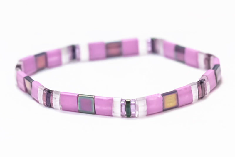 Violet Tila Bracelet