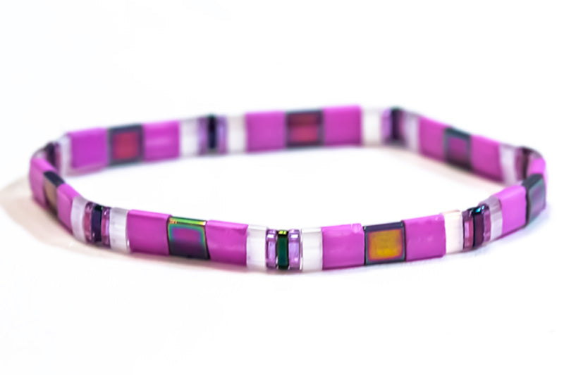 Violet Tila Bracelet