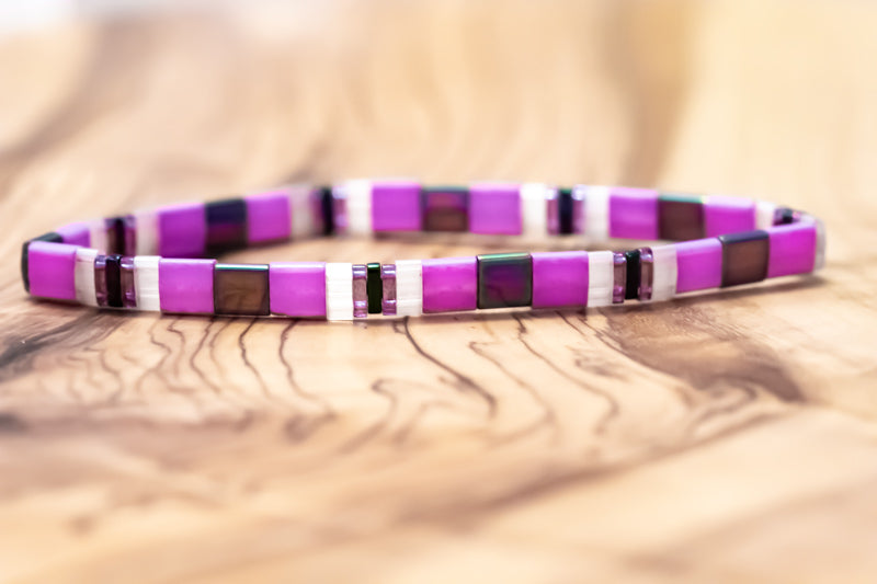 Violet Tila Bracelet