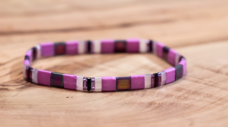 Violet Tila Bracelet