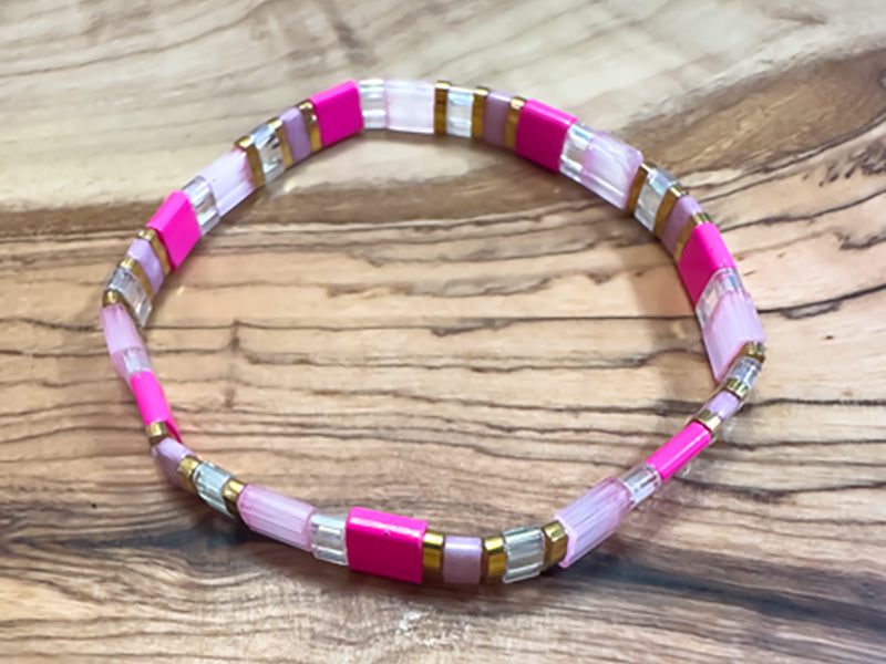 Soft Pink Tila Bracelet